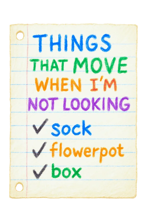Emma's checklist note