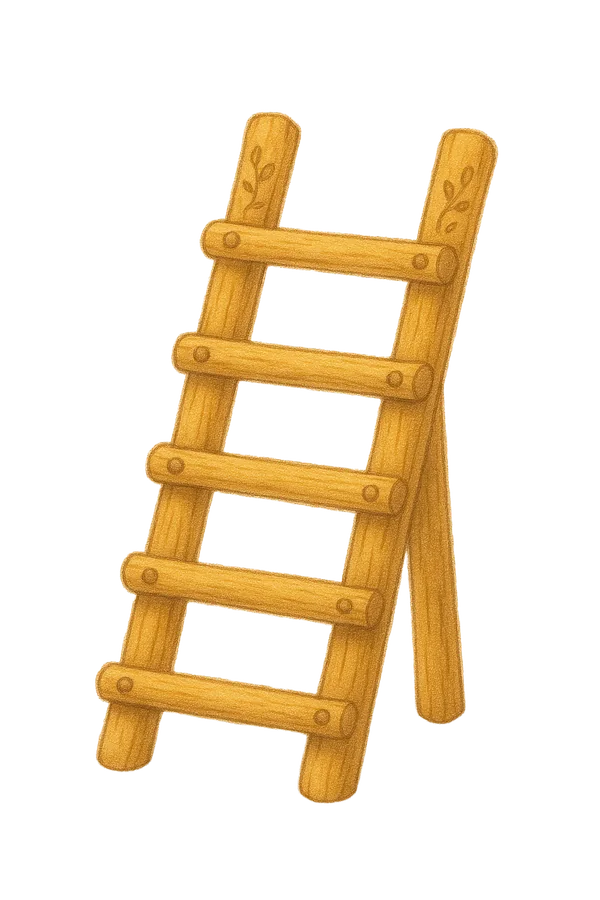Emma's wooden ladder